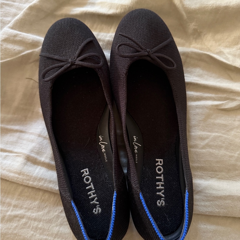 Rothy's Black and Blue Women's Flats